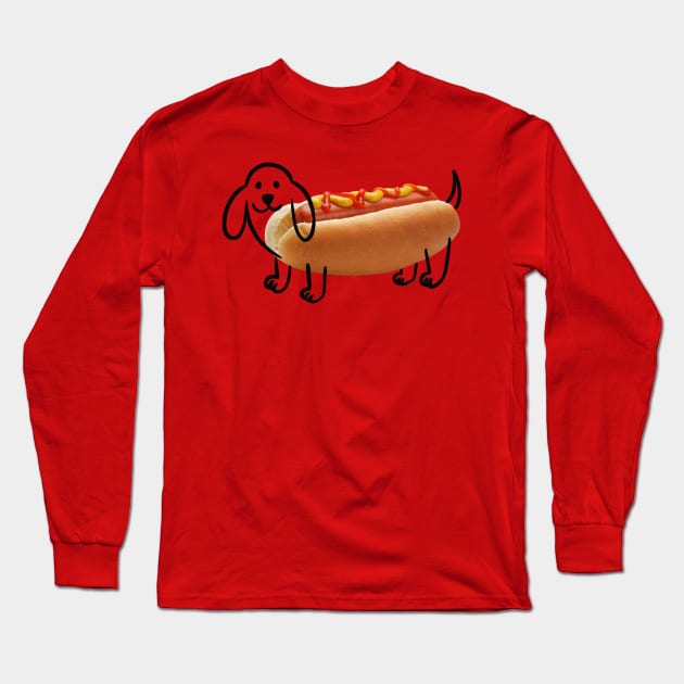 Hotdog Long Sleeve T-Shirt by coffeeman